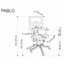 Кресло компьютерное HALMAR PABLO серый/черный